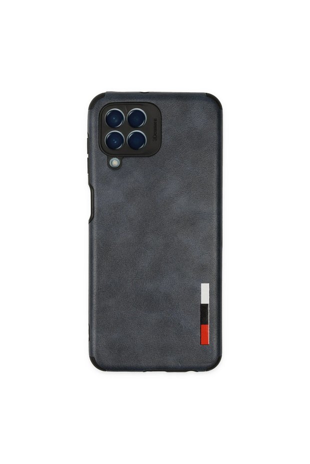 Samsung Galaxy M33 Case Loop Leather Silicone - Navy Blue