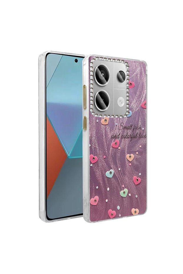 غطاء حماية لهاتف Xiaomi Redmi Note 13 Pro 4g بنمط مرآة - نمط 8