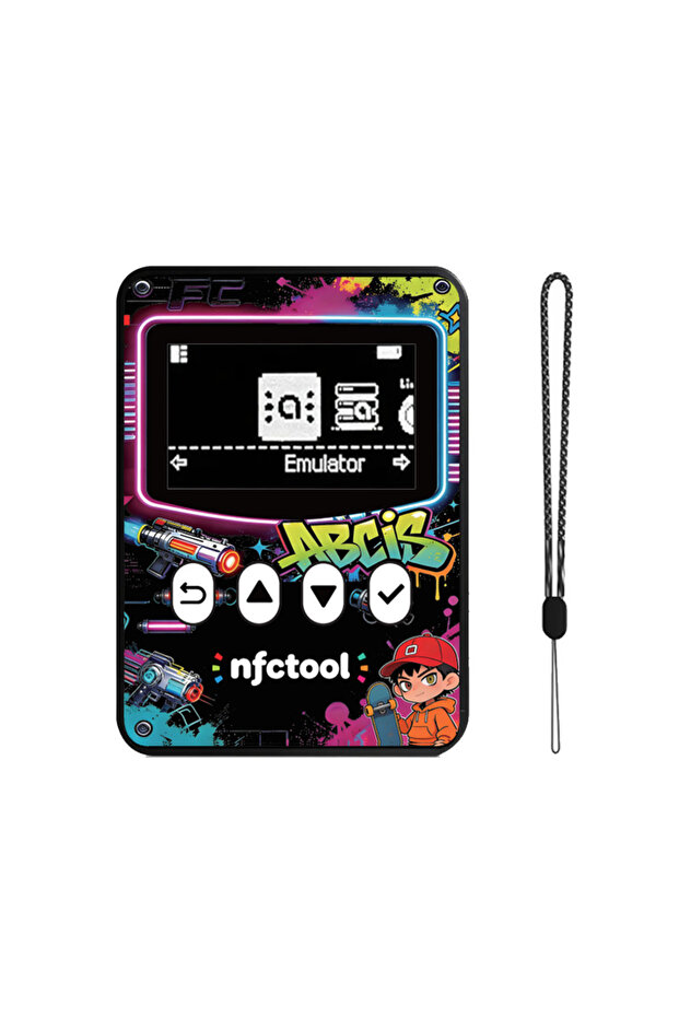محاكي NFC ذكي جديد أسود اللون لـ Amiibotool Pixl.Js iNFC OLED HD، ملحق محاكي ذكي لجهاز Switch