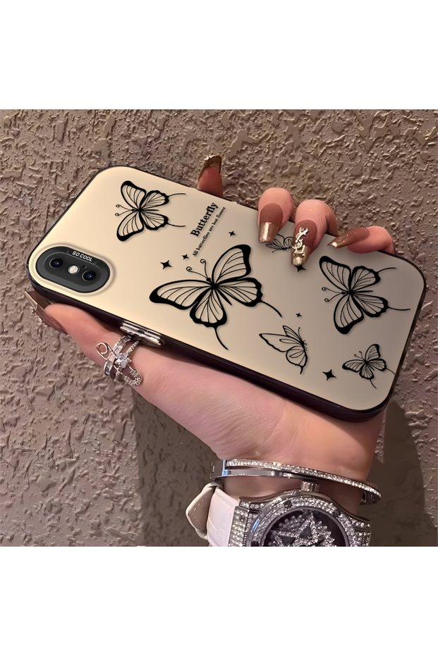 iPhone XS Max Compatible, Evil Eye Butterfly Pattern, Full Coverage Protection, Stylish Case