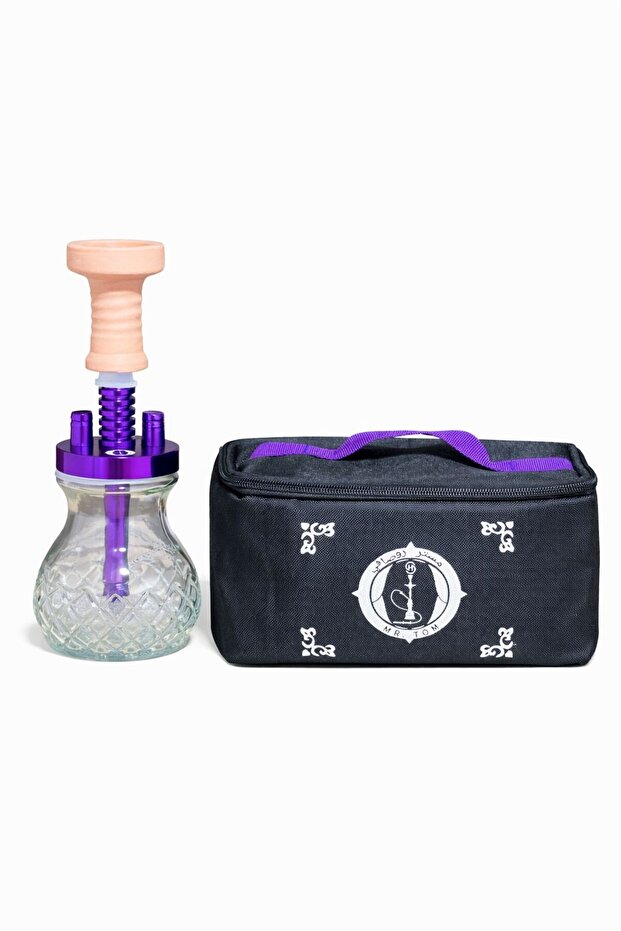 MR.TOM Portable Mini Hookah Set with Travel Bag – Small Shisha Hookah