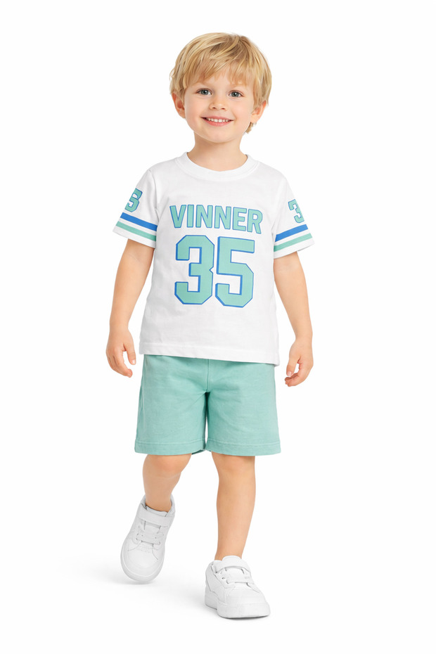 Boy's T-Shirt Shorts Set Summer Cotton
