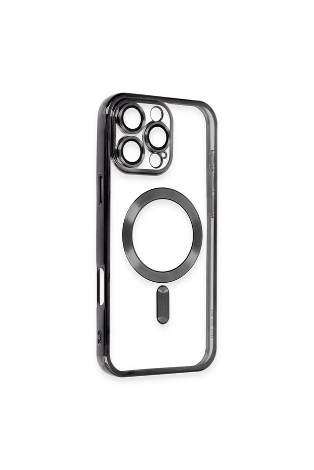 Case for iPhone 16 Pro Max with Camera Lens Protection M-Safe Supporting Transparent Silicone Kross Cover