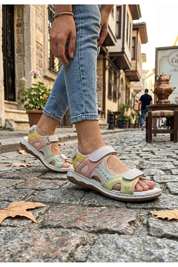 Women's Soft Genuine Leather Orthopedic Non-Slip | Daily Comfortable Heel Spur Suitable Sandals