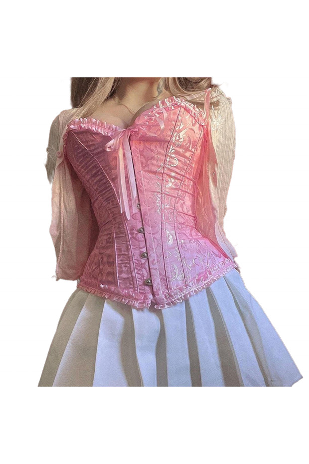 Vintage / Y2K Pink Corset