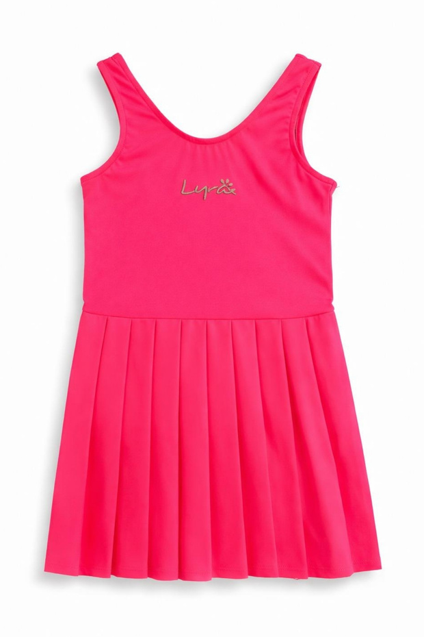 Girls' Swimsuit Lyrax Embossed Stylish Skirted Casual Comfortable Beach Swimsuit