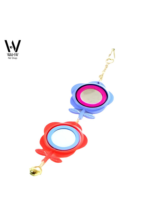 Bird Ruffle-Edged Gondola with Mirror and Bell - 01312