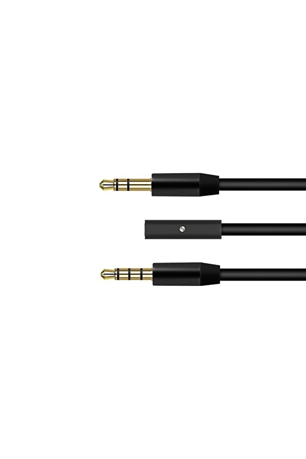 كابل C-818 مع ميكروفون 3.5 ملم أسود