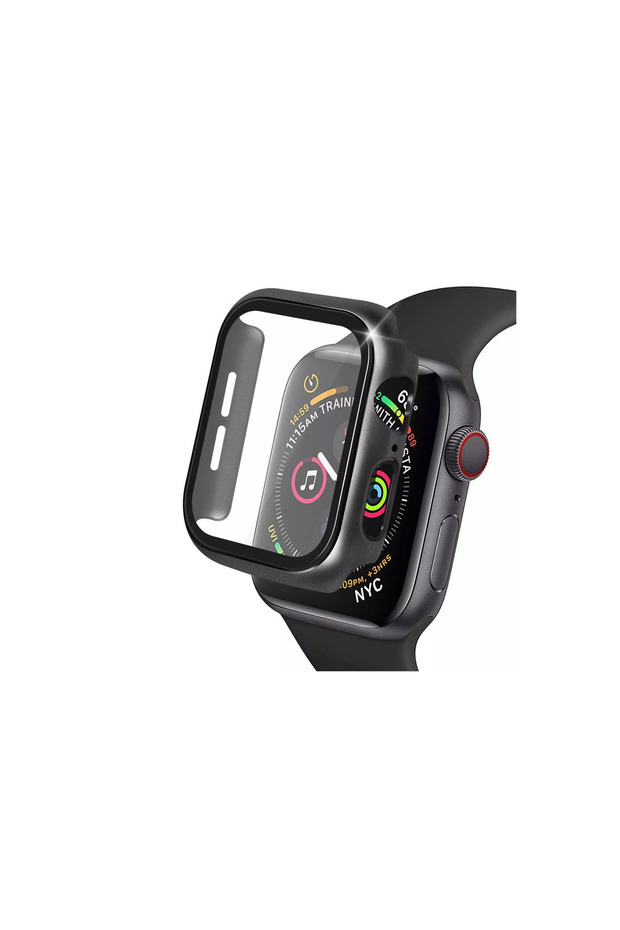 Apple Watch 41mm Glass Case Screen Protector - Black