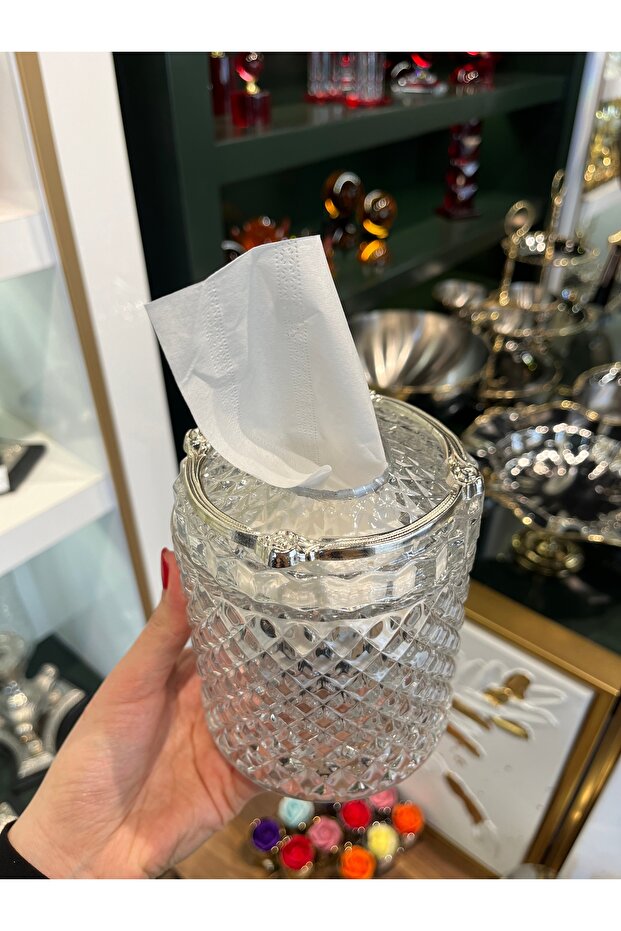 Silver Framed Napkin Holder