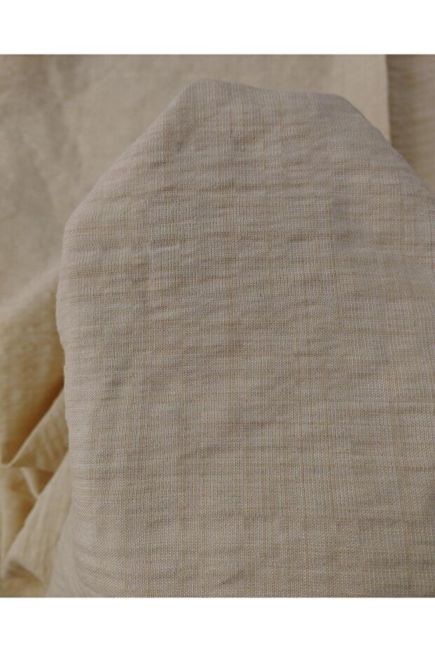 Cotton Fabric in Cream Beige Color 150X190Xm