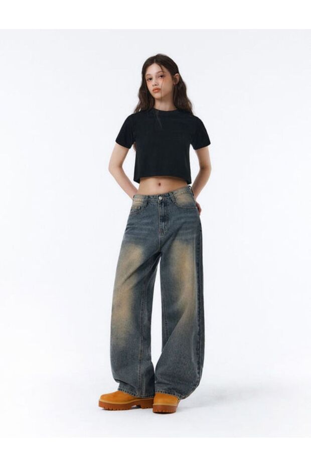 Y2K Recycled Baggy Pocket Star Jeans