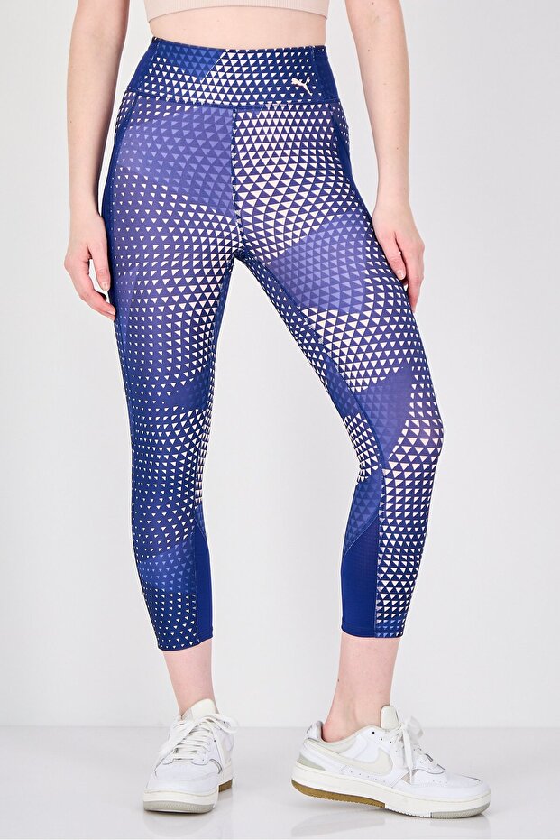 Women Tight Fit Running Leggings, Multicolor