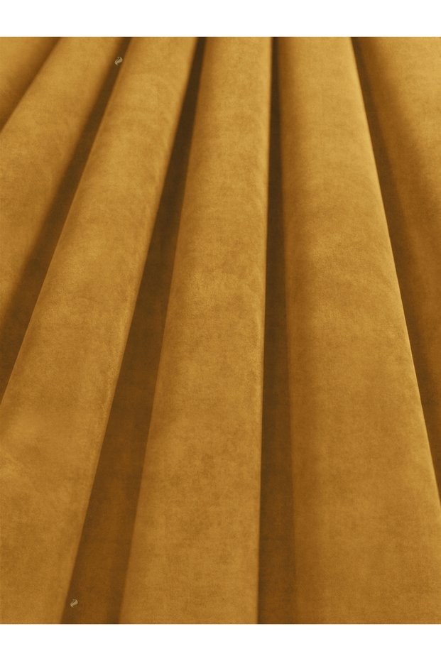 1/2 Dense Pleated Honeycomb Yellow Velvet Textured Background Curtain | Ironing Is Not Necessary. | Best Sellers