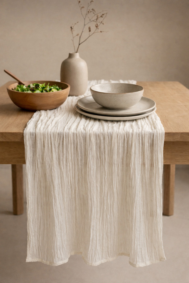 Bohemian Runner Tablecloth Wedding, Party, Promise, Engagement, Special Day Organization 100% Cotton