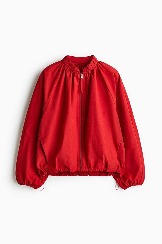 Gathered bomber jacket - 6