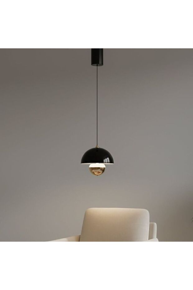 Edna Pendant Lamp – Adjustable Length up to 2 m - Black - With Sensor Light
