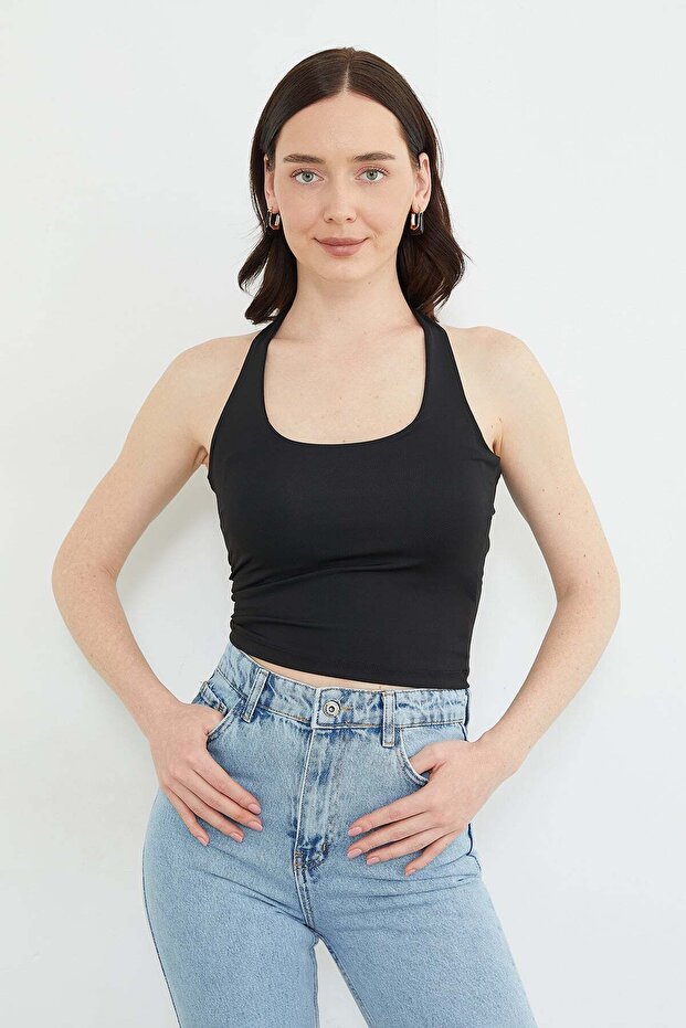 Halter Neck Blouse - 1