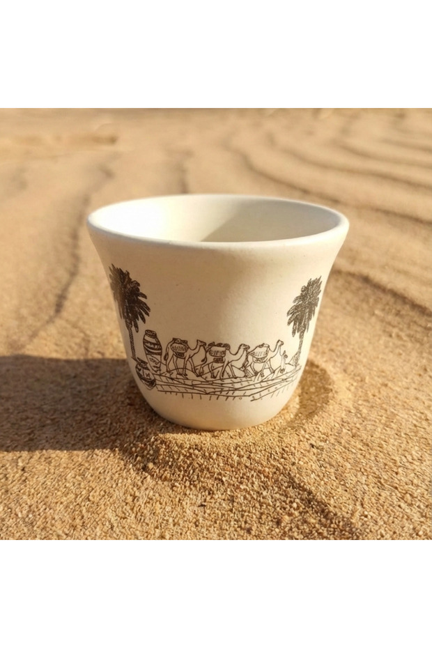 Desert Caravan Artisan Qahwa Cup – Single | Handcrafted Tea & Coffee Drinkware | Luxury Gifts Dubai