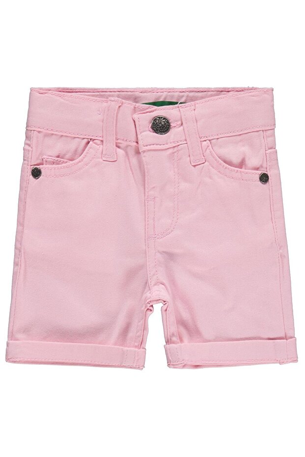 Gabardin 6-24 Months Shorts - Pink
