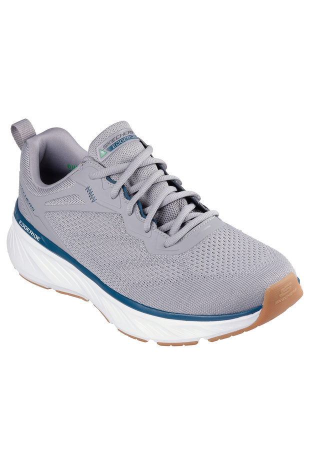 Relaxed Fit Knit Opm Lace Up Sneaker W/ Hotmelt Overlays