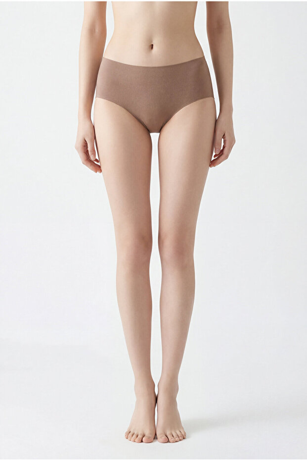 Mink Laser Cut Non-Marking High Waist Panties