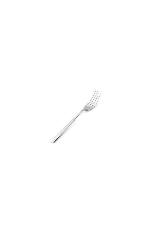 Single Bead Dessert Fork, Platinum - 1