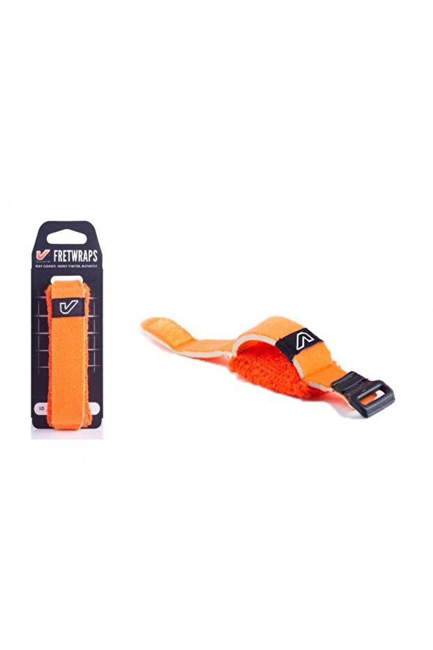 Fw-1Pk-Org-Lg Fretwrap Orange (Large) | 6-7 String Bass and 7-8 String Guitar Compatible, Not Required