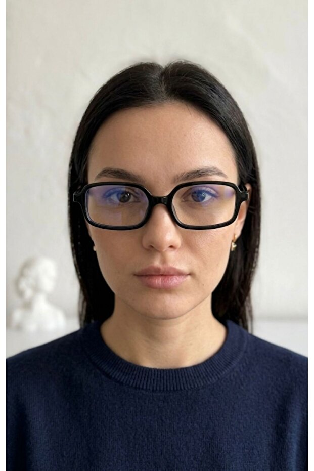 نظارات سوداء مستطيلة الشكل للجنسين بتصميم عصري مع حماية من الضوء الأزرق، نظارات واقية للهاتف والكمبيوتر