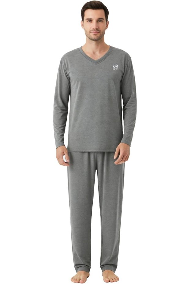 Mens Loungewear Sets Pajamas Set Soft Sleepwear Family Night Wear