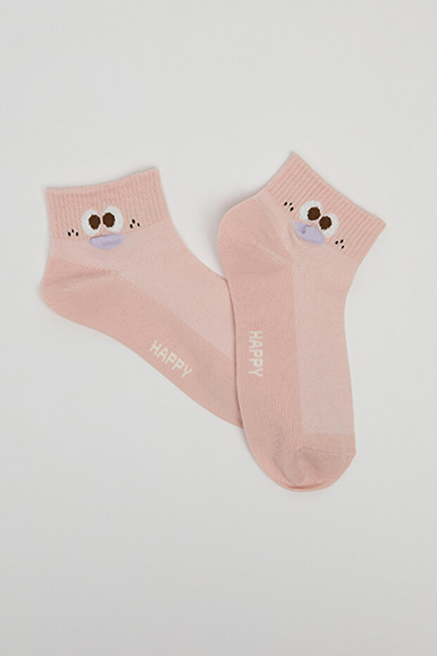 3 Pack Patterned Ankle Socks - 4