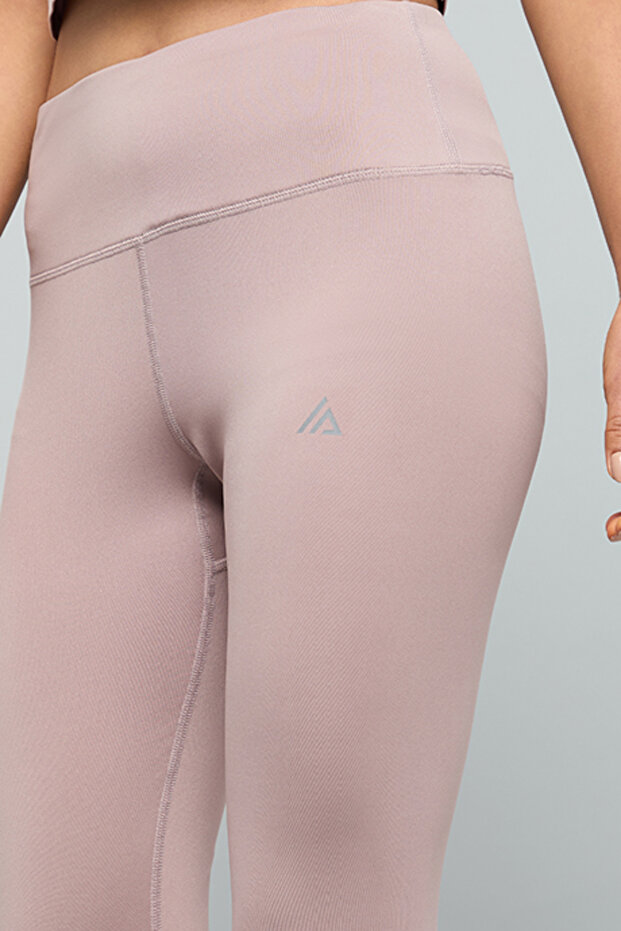 Solid Active Leggings With Elastic Waist - 6