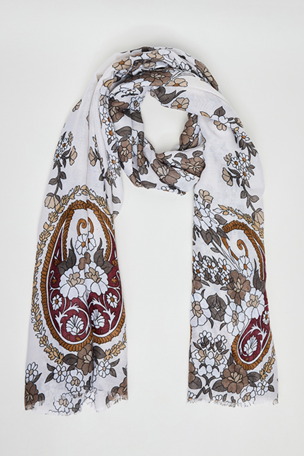 Paisley Patterned Scarf - 1