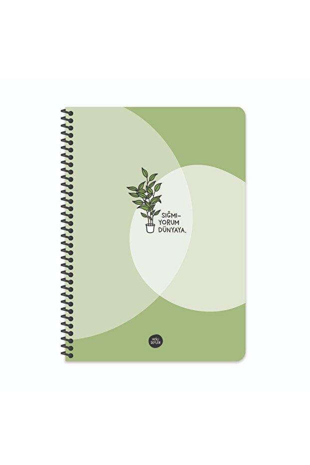 A4 Checkered Spiral Notebook - I Don'T Fit in the World