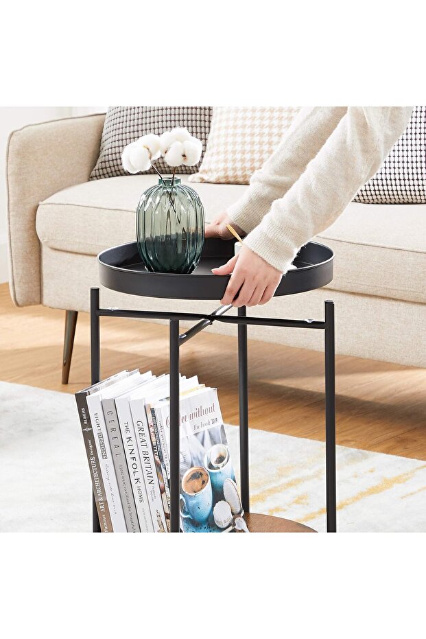Side Table with Removable Top 2 Tier Side Table - 5