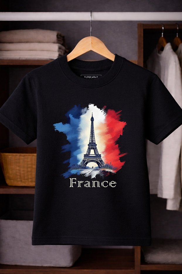 France Flag Graphic T-shirt for Boys & Girls