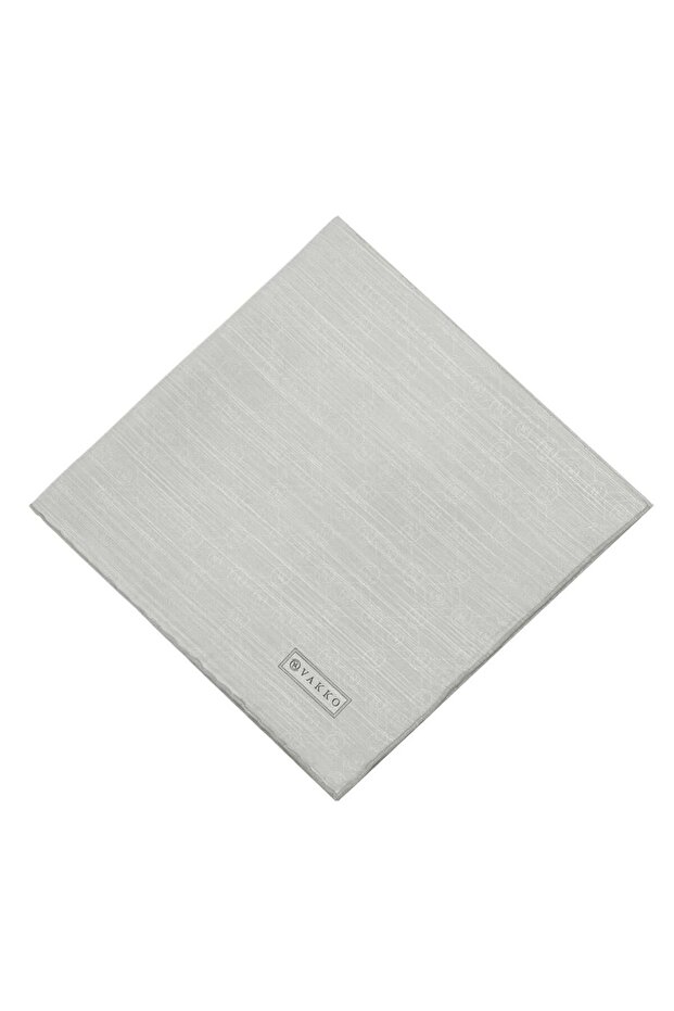 Cotton Silk Scarf - New Hologram - Light Silver Gray