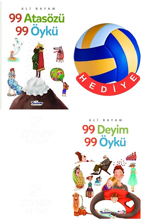 99 Idioms 99 Stories-99 Proverbs 99 Stories-2 Book Set-Volleyball Ball with Gift