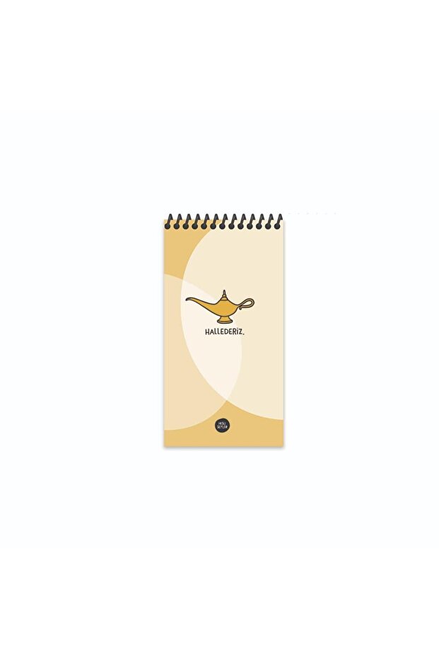 10*19 Lined Spiral Cardboard Cover Notepad - Hallederiz
