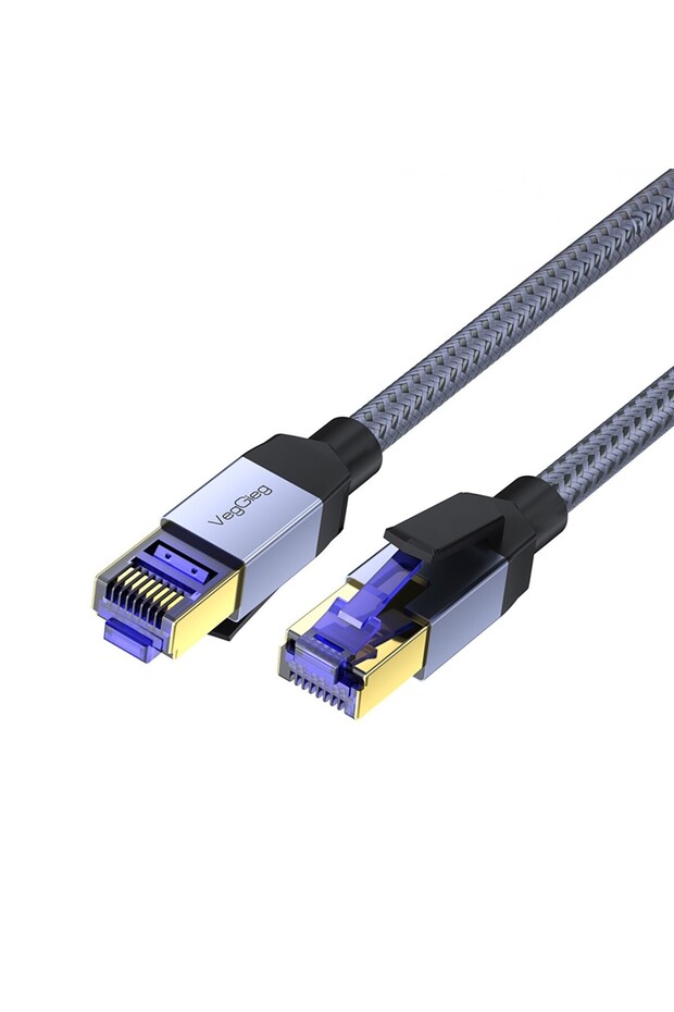 كابل شبكة إيثرنت CAT8 بسرعة 40 جيجابت في الثانية، FTP، 2000 ميجاهرتز، RJ45، بطول 1.5 متر