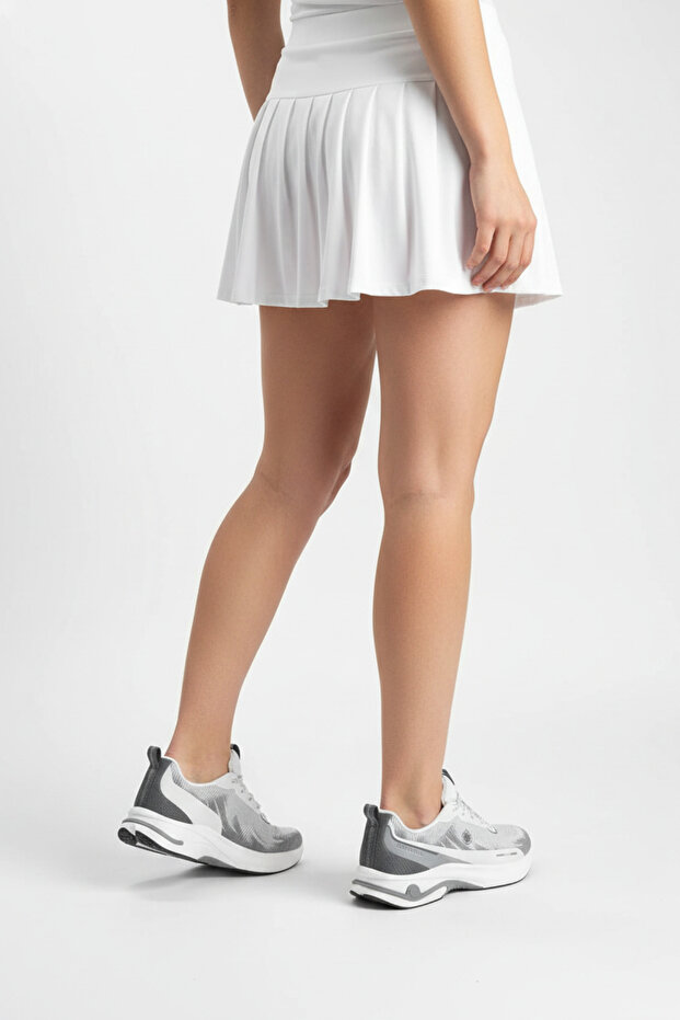 Pr-6098 White Light Gray Women's Comfort Casual Sneaker Shoes