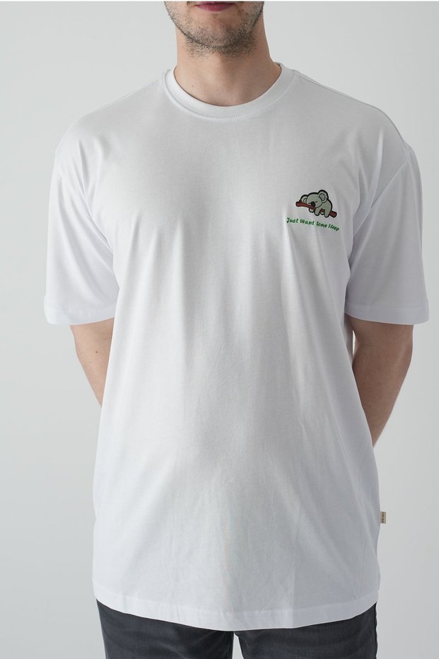 Just Want Some Sleep Printed T-Shirt