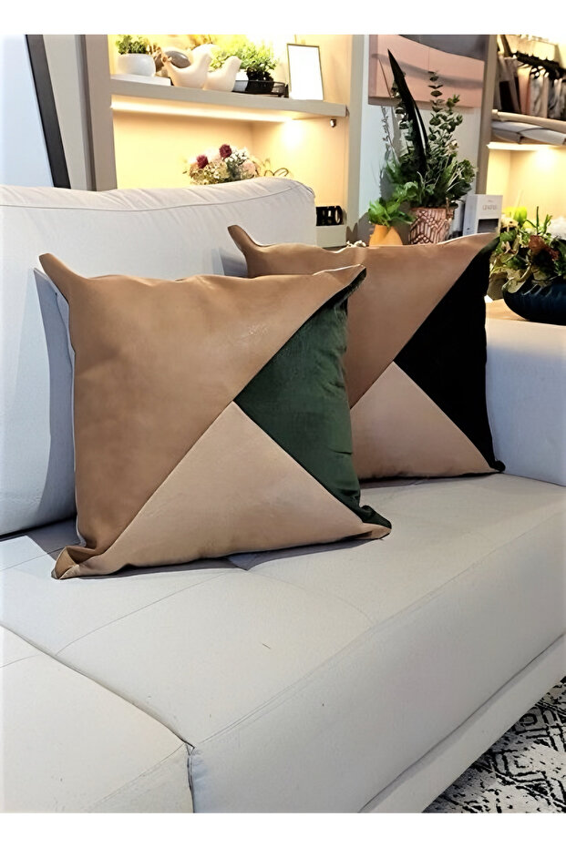 Stain-Resistant Elegance: Erasable Modern Faux Leather Throw Pillow