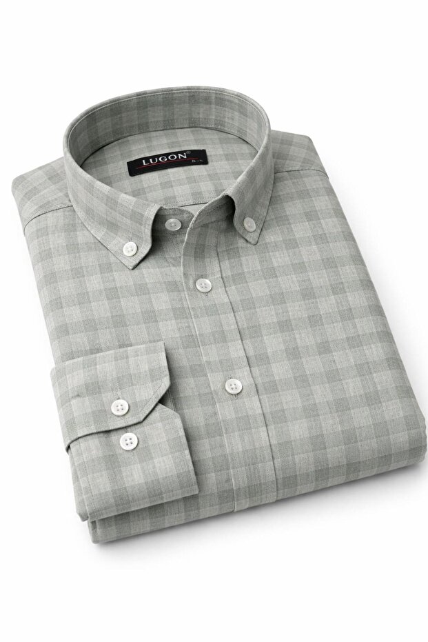 Lugon Classic Regular Fit Long Sleeve Men's Shirt 7609