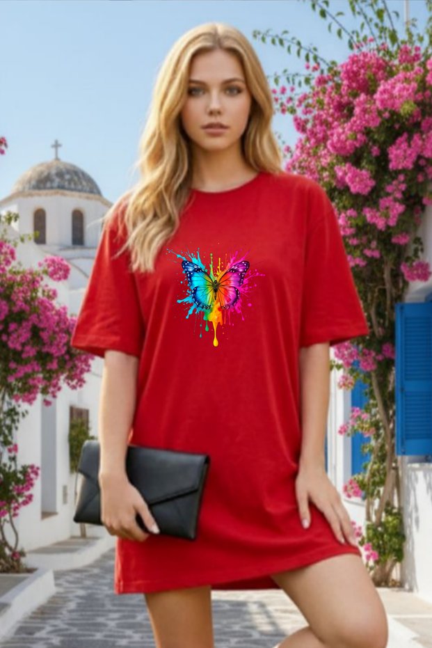Women's Short Sleeve Crew Neck T-Shirt Dress Nightgown