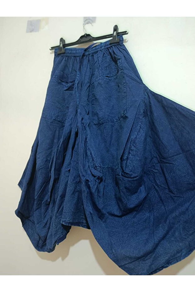 100% Cotton, Washed, Stone-Washed, Ethnic, Bohemian, Authentic, Standard Length, Comfortable Fit Skirt