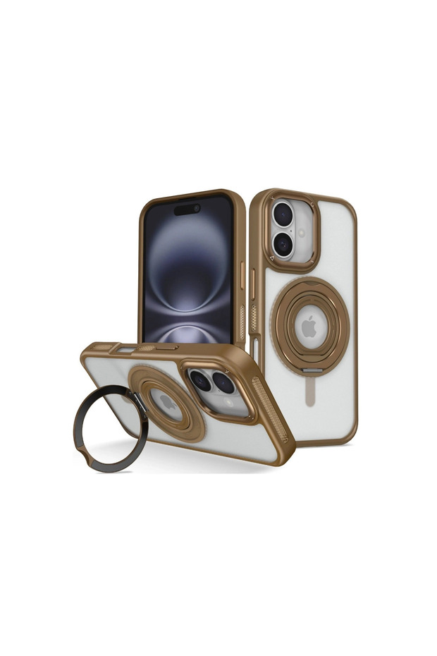 Joko Apple iPhone 16 Banza Cover with Magsafe Stand - Brown