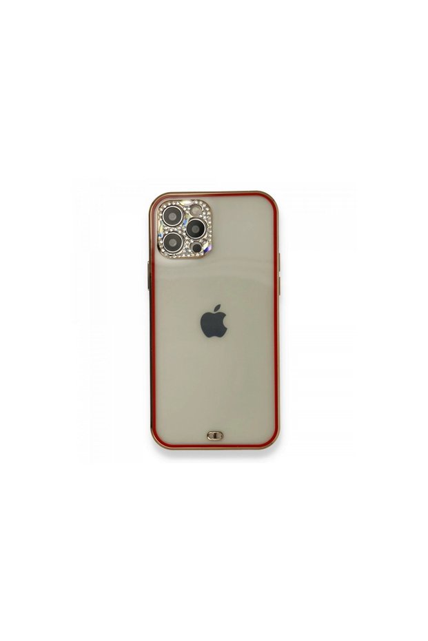 Apple iPhone 12 Pro Case Liva Stone Silicone - Red