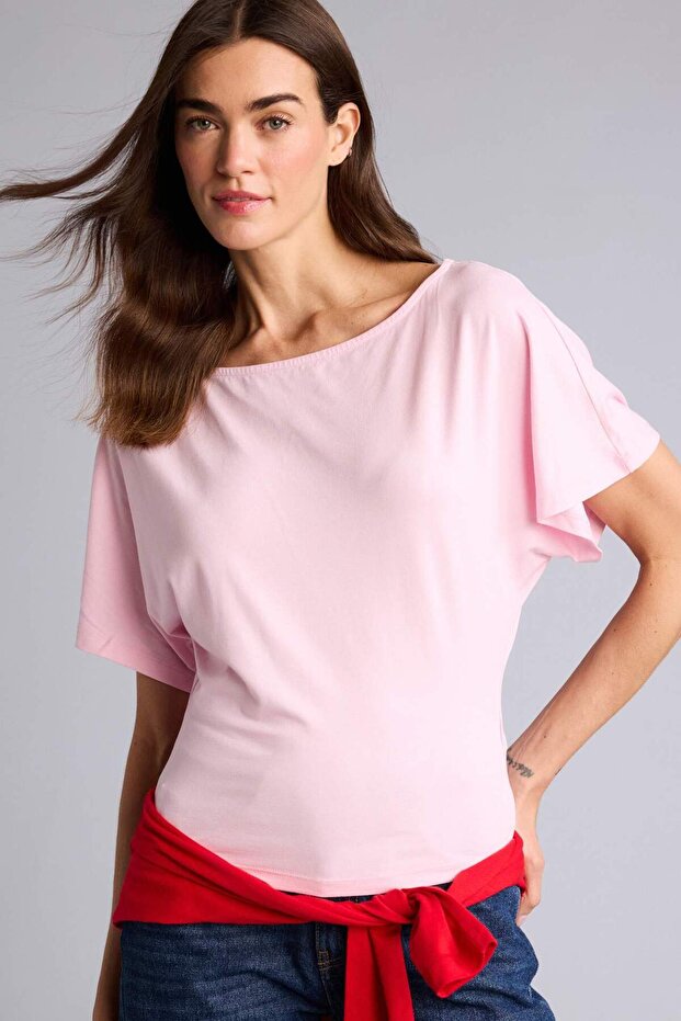 Slim Fit One-Shoulder Short Sleeve T-Shirt H7329Ax26Sm
