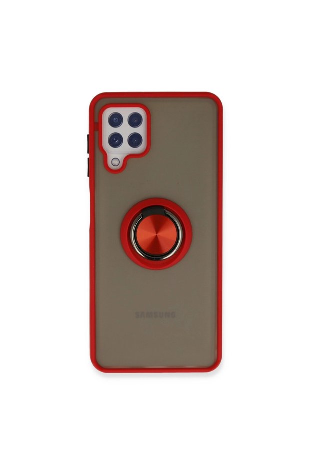 Samsung Galaxy A22 Case Montreal Ring Silicone Cover - Red